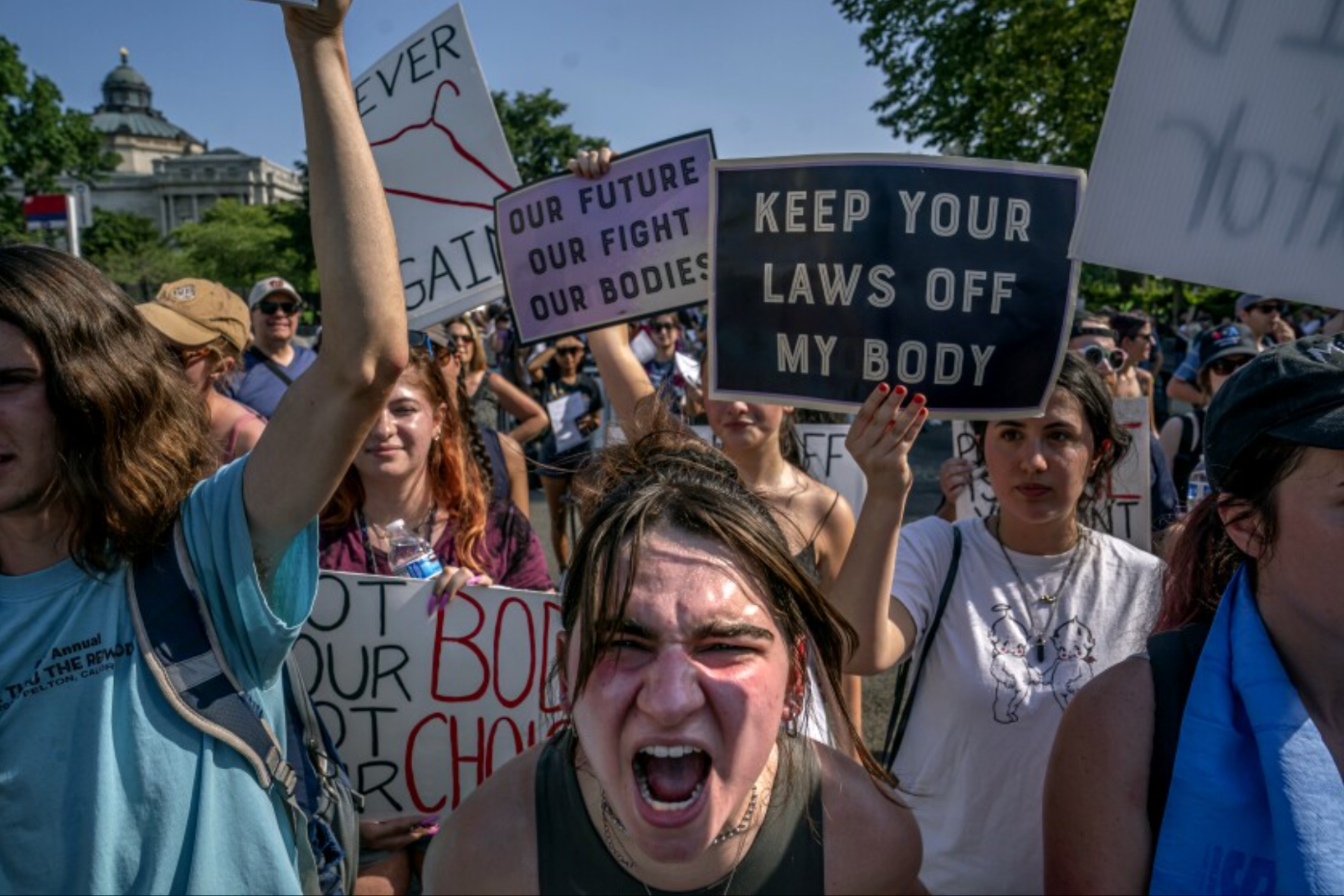 Protestatari woke "Pro-choice"
